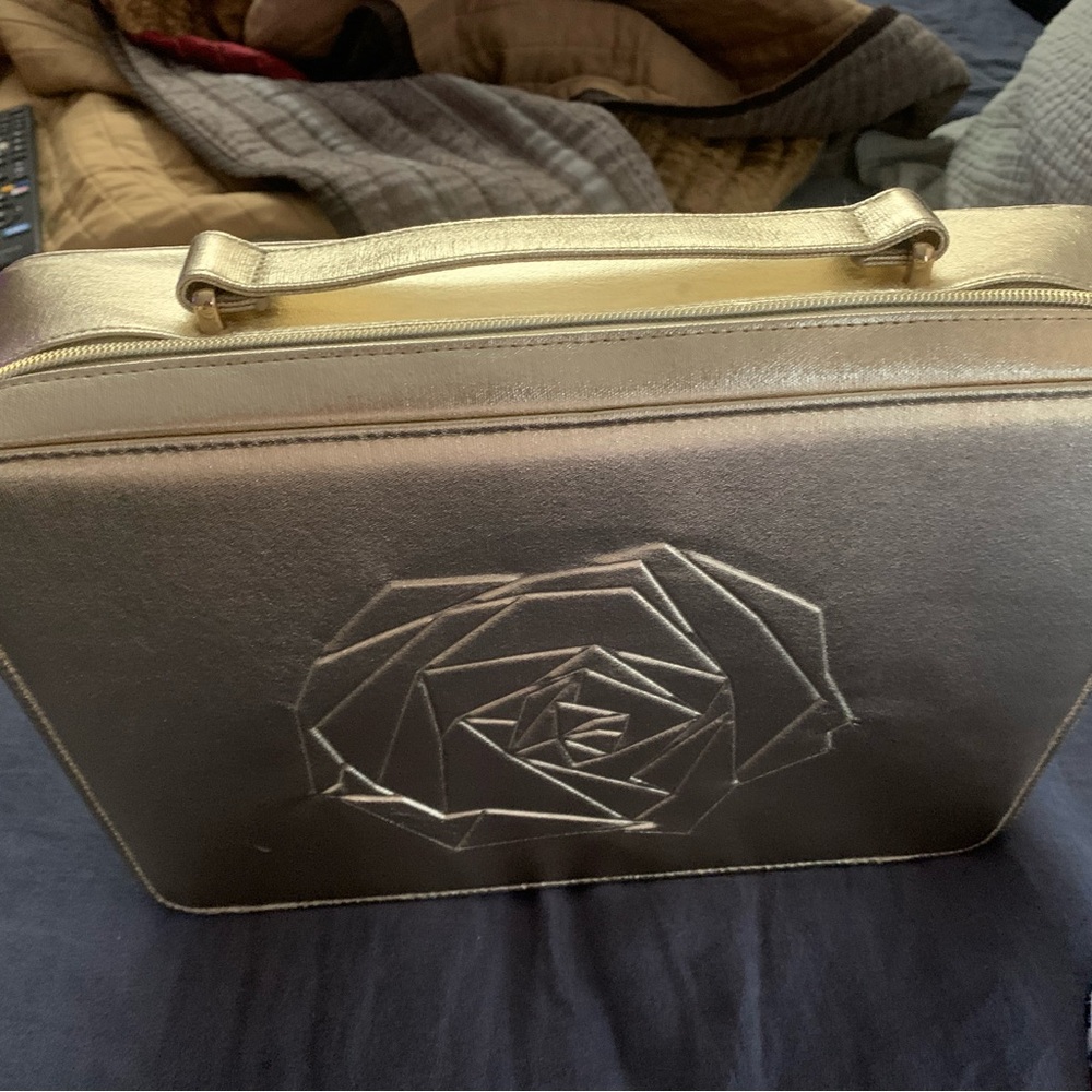 Lancome Versatile Gold Cream Makeup/Travel Case